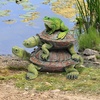 image:imageDesign Toscano In Good Company Frog and Turtles Garden Animal Statue 11 Inch Long 8 Inch Tall Cast Stone Resin Full Color Finish
