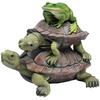image:imageDesign Toscano In Good Company Frog and Turtles Garden Animal Statue 11 Inch Long 8 Inch Tall Cast Stone Resin Full Color Finish