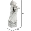 image:imageDesign Toscano In Grace Girl Child Angel Memorial IndoorOutdoor Garden Statue 14 inches wide 24 inches tall Cast Stone Resin Antique Stone FinishIn Gods Grace