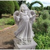image:imageDesign Toscano In Grace Girl Child Angel Memorial IndoorOutdoor Garden Statue 14 inches wide 24 inches tall Cast Stone Resin Antique Stone FinishIn Gods Grace