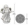 image:imageDesign Toscano In Grace Girl Child Angel Memorial IndoorOutdoor Garden Statue 14 inches wide 24 inches tall Cast Stone Resin Antique Stone FinishIn Gods Grace
