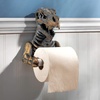 image:imageDesign Toscano JQ9551 T Rex Dinosaur Skeleton Bathroom Decor Accessories Toilet Paper Holder 8 Inches High Handcast Polyresin Green Bronze Metallic Finish
