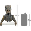 image:imageDesign Toscano JQ9551 T Rex Dinosaur Skeleton Bathroom Decor Accessories Toilet Paper Holder 8 Inches High Handcast Polyresin Green Bronze Metallic Finish