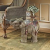 image:imageDesign Toscano Jaipur Elephant Festival GlassTopped Coffee and Cocktail Table 30 Inches Wide 18 Inches Deep 18 Inches High Glass and Polyresin Full Color Finish