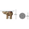 image:imageDesign Toscano Jaipur Elephant Festival GlassTopped Coffee and Cocktail Table 30 Inches Wide 18 Inches Deep 18 Inches High Glass and Polyresin Full Color Finish