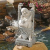 image:imageDesign Toscano Jolly Hotei Laughing Man Asian Decor IndoorOutdoor Garden Statue 26 inches tall Cast Stone Resin Two Tone Stone FinishJolly Hotei Laughing Buddha
