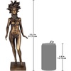 image:imageDesign Toscano KY71304 Hebe Greek Woman Patron of Youth IndoorOutdoor Garden Statue Large Size 10 inches Wide 32 inches Tall Handcast Polyresin Antique Stone FinishMedusa