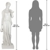 image:imageDesign Toscano KY71304 Hebe Greek Woman Patron of Youth IndoorOutdoor Garden Statue Large Size 10 inches Wide 32 inches Tall Handcast Polyresin Antique Stone FinishHebe Estate