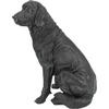 image:imageDesign Toscano Labrador Retriever Dog IndoorOutdoor Garden Statue 9 Inch Wide 15 Inch Tall Cast Stone Resin Black Painted FinishSitting