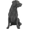 image:imageDesign Toscano Labrador Retriever Dog IndoorOutdoor Garden Statue 9 Inch Wide 15 Inch Tall Cast Stone Resin Black Painted FinishSitting