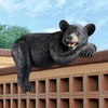 image:imageDesign Toscano Lemont the Lovable Lounger Climbing Black Bear Roof Mount Outdoor Garden Statue 34 Inch Long Cast Stone Resin Woodland Black FinishLemont The Lovable Lounger Black Bear