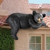 image:imageDesign Toscano Lemont the Lovable Lounger Climbing Black Bear Roof Mount Outdoor Garden Statue 34 Inch Long Cast Stone Resin Woodland Black FinishLemont The Lovable Lounger Black Bear