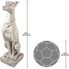 image:imageDesign Toscano Mans Best Friend Dog with Basket Outdoor Garden Statue 8 Inches Wide 12 Inches Deep 19 Inches High Handcast Polyresin Antique Stone FinishAntique Stone