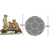 image:imageDesign Toscano Meerkat Gang Outdoor Garden Animal Statue 26 Inch Resin Full Color FinishMeerkat Clan