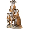 image:imageDesign Toscano Meerkat Gang Outdoor Garden Animal Statue 26 Inch Resin Full Color FinishMeerkat Family