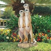 image:imageDesign Toscano Meerkat Gang Outdoor Garden Animal Statue 26 Inch Resin Full Color FinishMeerkat Gang