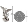 image:imageDesign Toscano Michael the Archangel Religious Garden Decor Statue 14 inches wide 17 inches tall Cast Stone Resin Antique Stone Finish