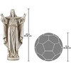 image:imageDesign Toscano Miraculous Medal Madonna Virgin Mary Italian Style Religious IndoorOutdoor Garden Statue 23 Inch Cast Stone Resin Full Color FinishAntique Stone