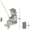 image:imageDesign Toscano NG32122 Frederic the Little Fisherman of Avignon Lightweight Polyresin Statue 15 Inch Two Tone StoneFrederic the Little Fisherman
