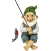 image:imageDesign Toscano NG32122 Frederic the Little Fisherman of Avignon Lightweight Polyresin Statue 15 Inch Two Tone StoneZiggy the Fishing Gnome