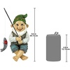 image:imageDesign Toscano NG32122 Frederic the Little Fisherman of Avignon Lightweight Polyresin Statue 15 Inch Two Tone StoneZiggy the Fishing Gnome