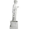 image:imageDesign Toscano Natures Blessed Prayer Francis of Assisi Fountain Outdoor Water Feature Statue 29 inch Cast Stone Resin Antique Stone FinishHebe Goddess of Youth