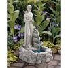 image:imageDesign Toscano Natures Blessed Prayer Francis of Assisi Fountain Outdoor Water Feature Statue 29 inch Cast Stone Resin Antique Stone FinishNatures Blessed St Francis