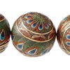 image:imageDesign Toscano PeacockFeathered Orbs Decorative Accent Balls Set of Three