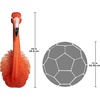 image:imageDesign Toscano Pink Flamingo Tropical Pop Culture Icon Wall Sculpture Full Color Finish 20 Inch