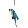 image:imageDesign Toscano Polly in Paradise Parrot Hanging Bird Ring Perch