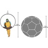 image:imageDesign Toscano Polly in Paradise Parrot Hanging Bird Ring Perch