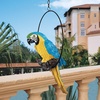 image:imageDesign Toscano Polly in Paradise Parrot Hanging Bird Ring Perch