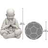 image:imageDesign Toscano Praying Baby Boy Asian Garden Statue 15 inches wide 20 inches tall Cast Stone Resin Antique Stone FinishPraying Baby Buddha Asian