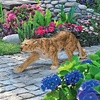 image:imageDesign Toscano Prowling American Mountain Cougar IndoorOutdoor Garden Statue 22 Inches Wide 5 Inches Deep 8 Inches High Handcast Polyresin Full Color FinishJQ7931 Silent Pursuer