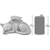 image:imageDesign Toscano QL6080 Cat Angel Pet Memorial Grave Marker Tribute Statue 10 Inches Wide 5 Inches Deep 5 Inches High Antique Stone FinishCat Angel