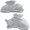 image:imageDesign Toscano QL6080 Cat Angel Pet Memorial Grave Marker Tribute Statue 10 Inches Wide 5 Inches Deep 5 Inches High Antique Stone FinishCat Angel