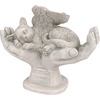 image:imageDesign Toscano QL6080 Cat Angel Pet Memorial Grave Marker Tribute Statue 10 Inches Wide 5 Inches Deep 5 Inches High Antique Stone FinishCat in Gods Hands