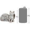 image:imageDesign Toscano QL6080 Cat Angel Pet Memorial Grave Marker Tribute Statue 10 Inches Wide 5 Inches Deep 5 Inches High Antique Stone FinishForever in Our Hearts