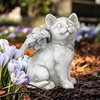 image:imageDesign Toscano QL6080 Cat Angel Pet Memorial Grave Marker Tribute Statue 10 Inches Wide 5 Inches Deep 5 Inches High Antique Stone FinishMedium Loving Friend