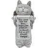 image:imageDesign Toscano QL6080 Cat Angel Pet Memorial Grave Marker Tribute Statue 10 Inches Wide 5 Inches Deep 5 Inches High Antique Stone FinishPaw Prints on Our Hearts