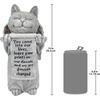 image:imageDesign Toscano QL6080 Cat Angel Pet Memorial Grave Marker Tribute Statue 10 Inches Wide 5 Inches Deep 5 Inches High Antique Stone FinishPaw Prints on Our Hearts