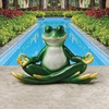 image:imageDesign Toscano QM13096 Zen Yoga Frog Statue 12 Inch Full ColorYoga Frog