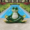 image:imageDesign Toscano QM13096 Zen Yoga Frog Statue 12 Inch Full ColorYoga Frog Set of 2