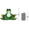 image:imageDesign Toscano QM13096 Zen Yoga Frog Statue 12 Inch Full ColorYoga Frog Set of 2