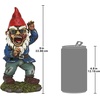 image:imageDesign Toscano QM14020 Garden Gnome Statue  Otto Fully Krausened Elf Gnome  Naughty Gnomes  Drunk Gnome Statue full colorThe Dead Walking Zombie