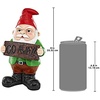 image:imageDesign Toscano QM16035 Garden Gnome Statue  Pool Party Pete Naked Gnome  Outdoor Garden Gnomes  Funny Lawn Gnome Statuesfull colorGo Away Sign