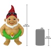 image:imageDesign Toscano QM16035 Garden Gnome Statue  Pool Party Pete Naked Gnome  Outdoor Garden Gnomes  Funny Lawn Gnome Statuesfull colorPete Naked