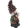 image:imageDesign Toscano QM16035 Garden Gnome Statue  Pool Party Pete Naked Gnome  Outdoor Garden Gnomes  Funny Lawn Gnome Statuesfull colorPinecone Percy