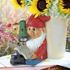 image:imageDesign Toscano QM2796400 Garden Gnome Statue  Kiss and Tell Lover Gnomes  Lawn Gnomefull colorFlashlight Freddie