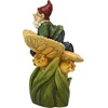 image:imageDesign Toscano QM2796400 Garden Gnome Statue  Kiss and Tell Lover Gnomes  Lawn Gnomefull colorOn A Butterfly Back